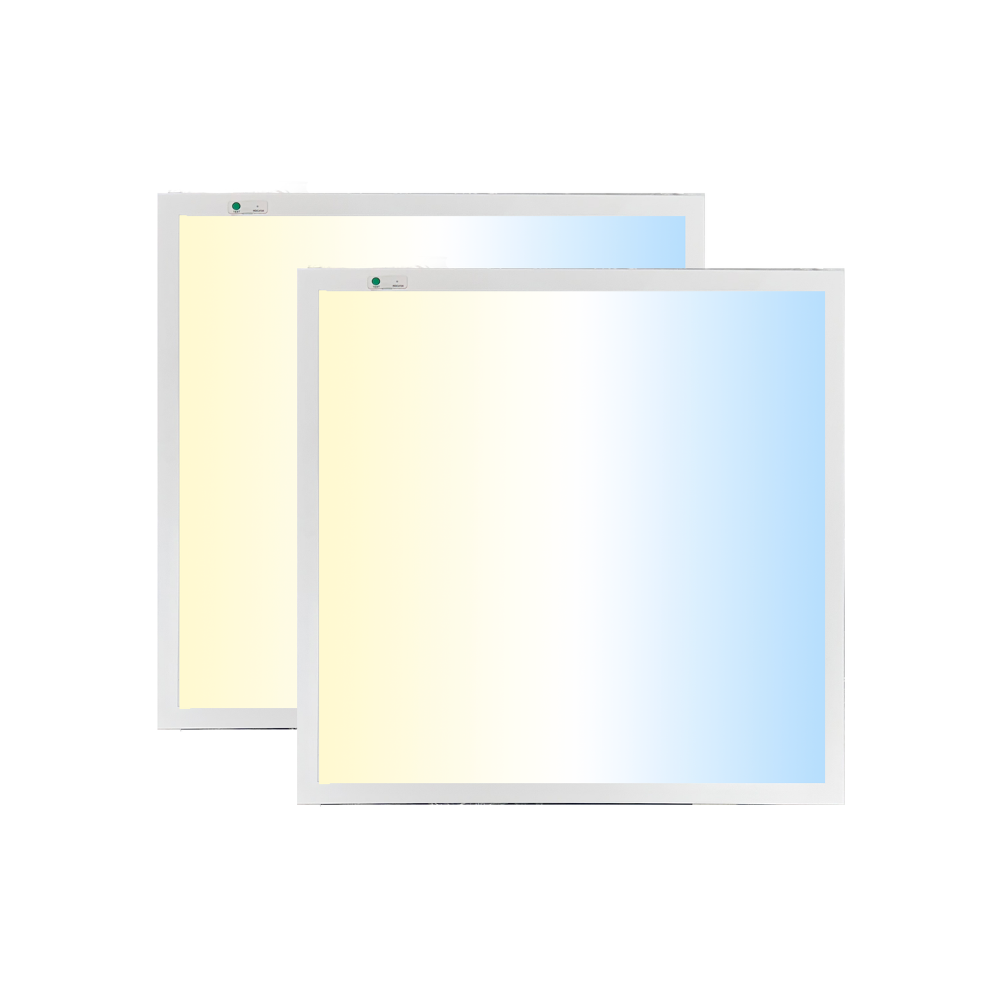 2 PACK 2X4 LED PANEL LIGHT WITH PRE-WIRED EMERGENCY BATTERY BACKUP WATTAGE & CCT TUNABLE - AHA Lighting LED