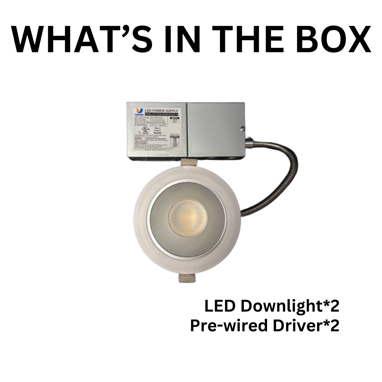 2 PACK 4" ARCHITECTURAL DOWNLIGHT UP TO 2,000LM CCT TUNABLE 3000/4000/5000K 0-10V DIMMING 100-277V J-BOX - AHA Lighting LED