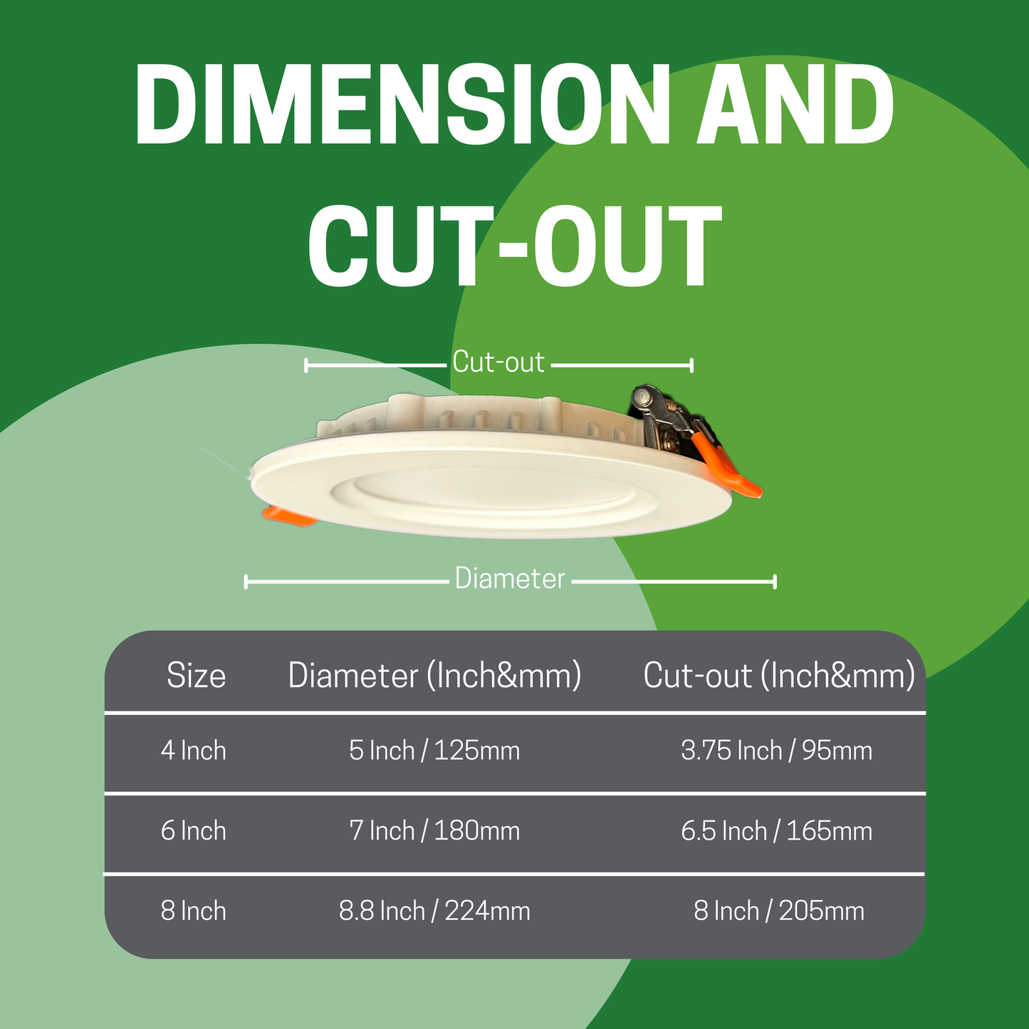 4" 9W ULTRA SLIM LED DOWNLIGHT, 3000K/4000K/5000K CCT TUNABLE, 630 LUMENS, 120-270V - AHA Lighting LED