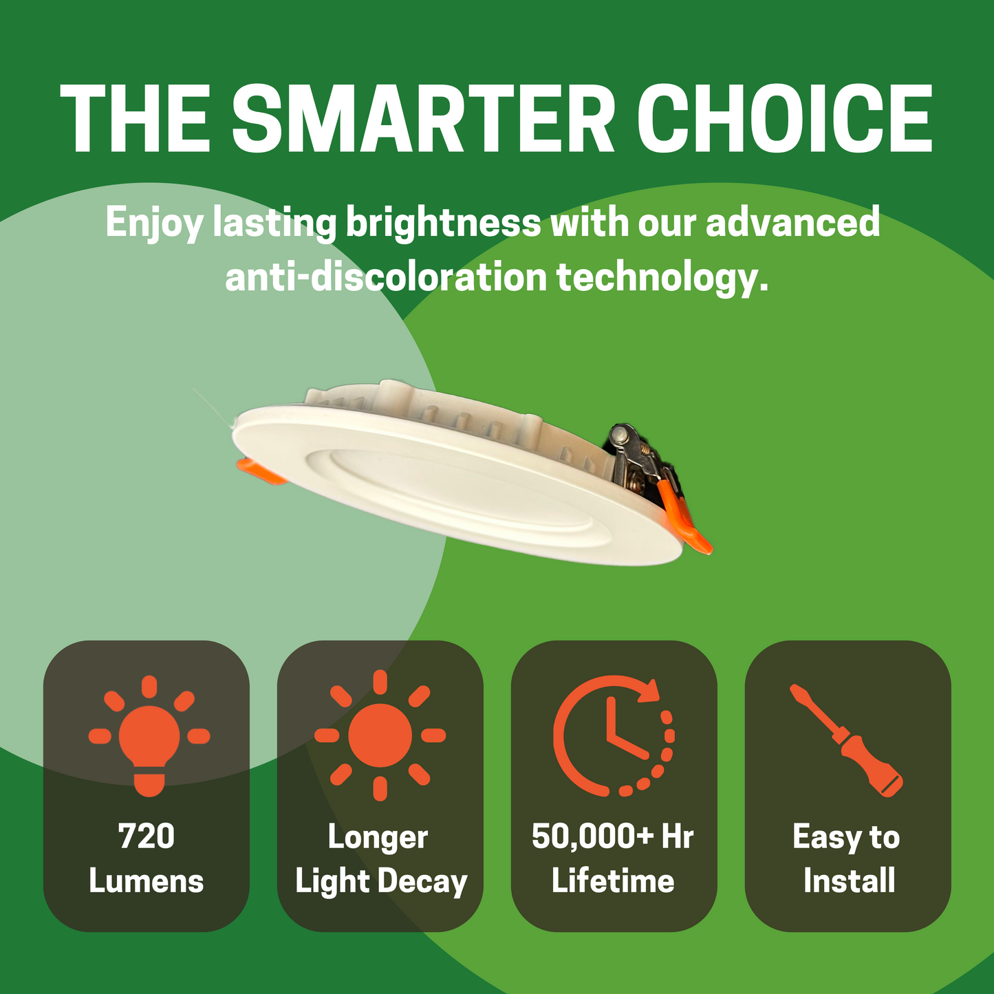 4" 9W ULTRA SLIM LED DOWNLIGHT, 3000K/4000K/5000K CCT TUNABLE, 630 LUMENS, 120-270V - AHA Lighting LED