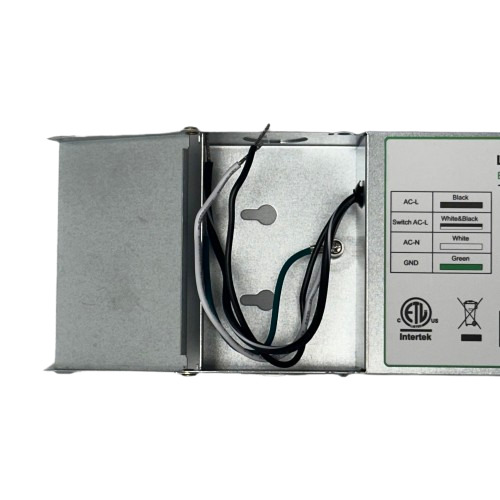 8" 18W LED Slim Downlight With 8W Emergency Battery Backup Black, 2700/3000/3500/4000/5000K CCT Tunable