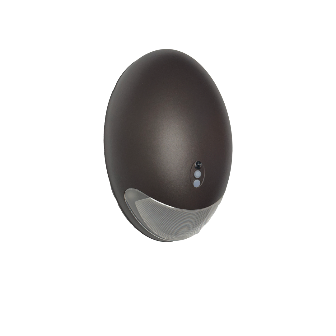 12W COLD WEATHER LED MINI WALL PACK, 3000K/4000K/5000K CCT TUNABLE, INTEGRATED PHOTOCELL, EMERGENCY BATTERY BACKUP, DARK BRONZE - AHA Lighting LED