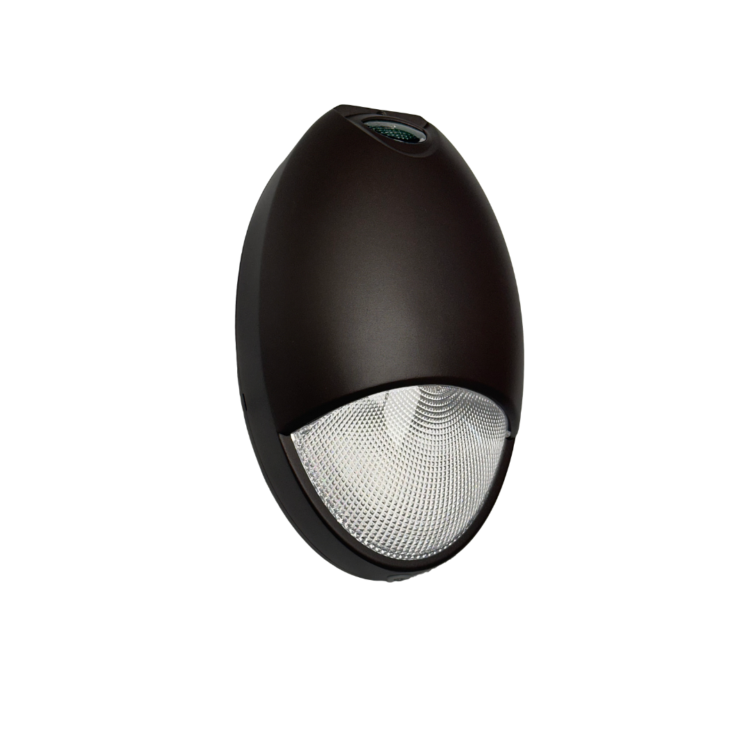 12W LED MINI WALL PACK, 5000K CCT, INTEGRATED PHOTOCELL, EMERGENCY BATTERY BACKUP, DARK BRONZE - AHA Lighting LED