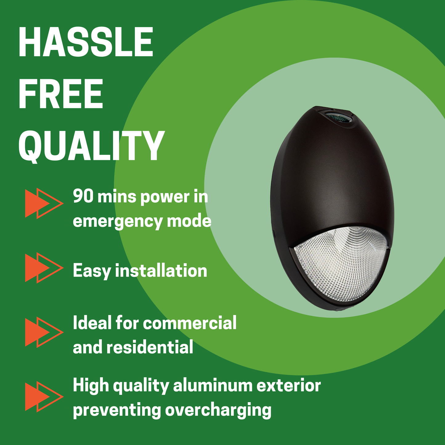 12W LED MINI WALL PACK, 5000K CCT, INTEGRATED PHOTOCELL, EMERGENCY BATTERY BACKUP, DARK BRONZE - AHA Lighting LED
