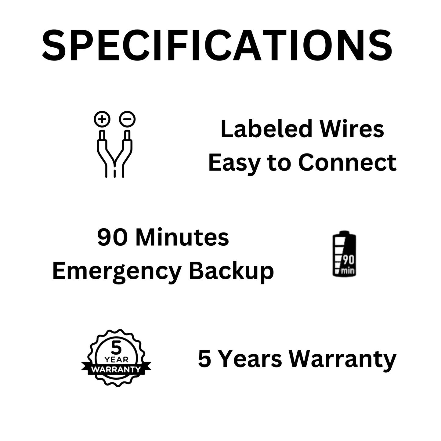 25W Emergency Battery Backup Driver – Technical Specifications