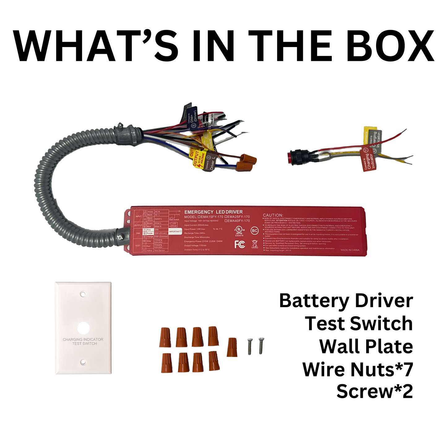 40W Emergency Battery Backup Driver - AHA Lighting LED
