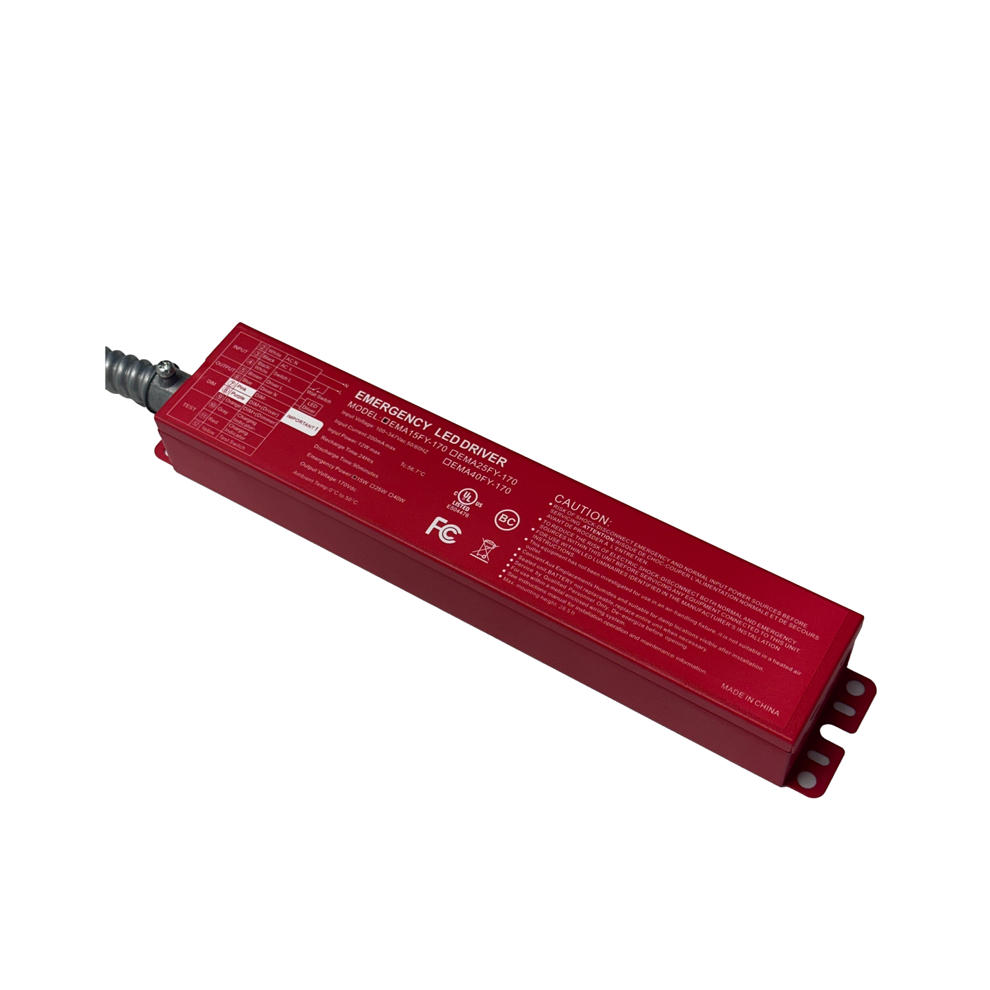 40W Emergency Battery Backup Driver - AHA Lighting LED