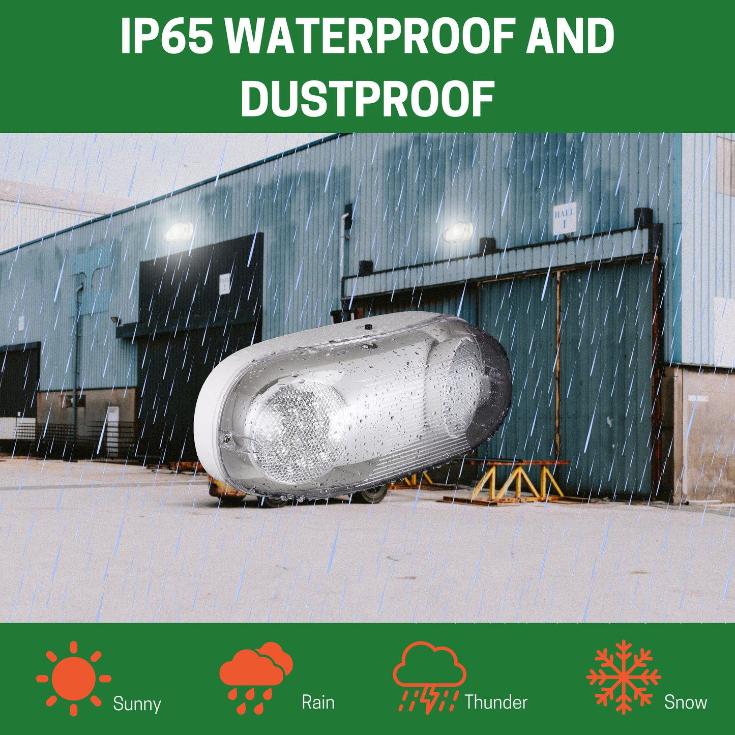 OUTDOOR DUAL HEAD EMERGENCY SIGN IP65 WATERPROOF, ADJUSTABLE LIGHTING ANGLE - AHA Lighting LED