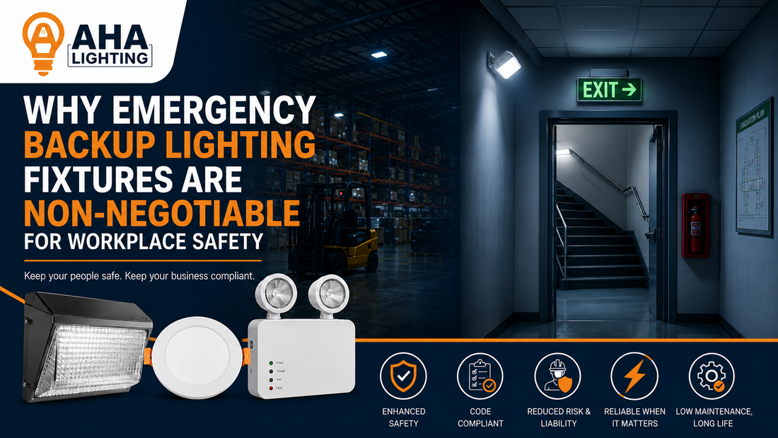 Why Emergency Backup Lighting Fixtures Are Non-Negotiable for Workplace Safety