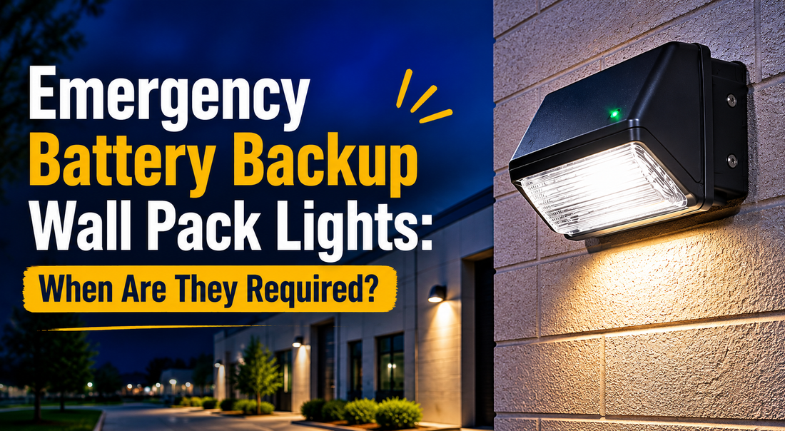 Emergency Battery Backup Wall Pack Lights: When Are They Required?
