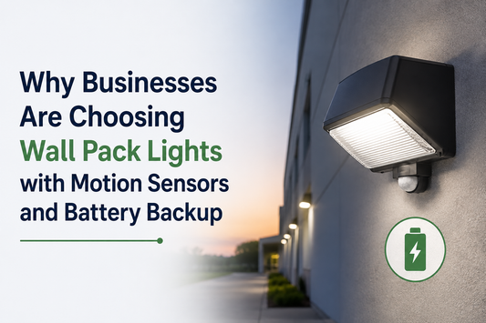 Why Businesses Are Choosing Wall Pack Lights with Motion Sensors and Battery Backup