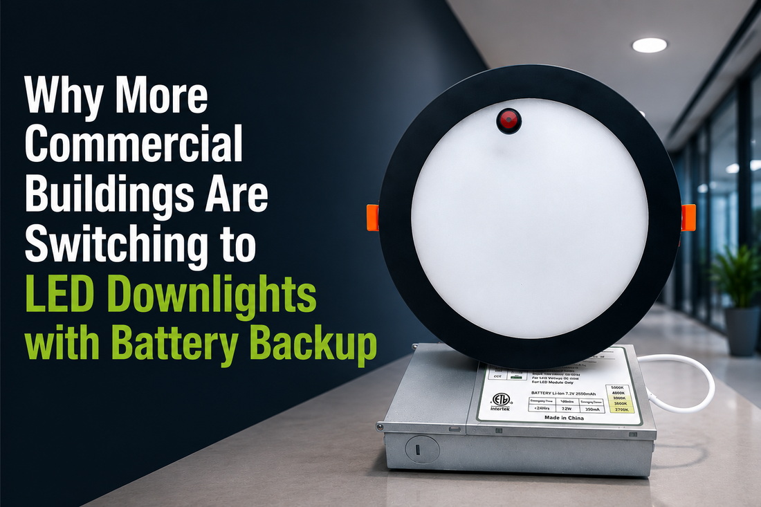 Why More Commercial Buildings Are Switching to LED Downlights with Battery Backup