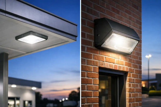 LED Canopy Lights vs Wall Packs for Your Site