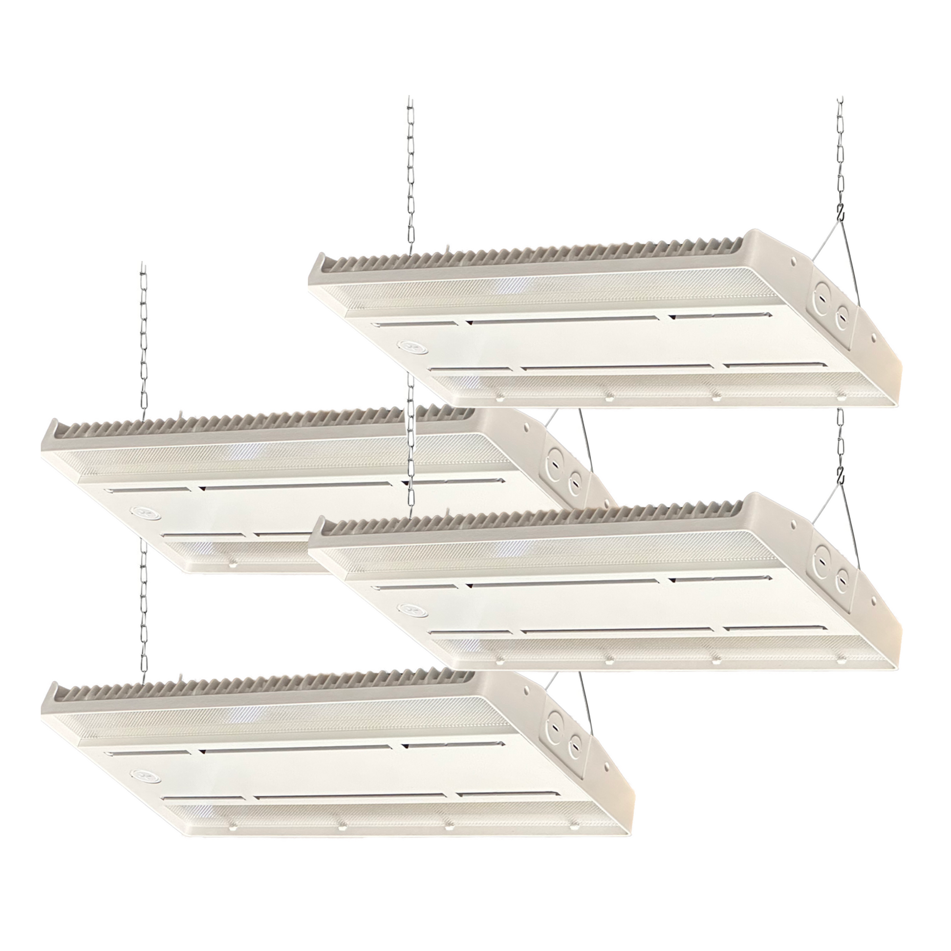 4 PACK 155W 1.25FT LINEAR HIGH BAY LED SHOP LIGHTS, 2CCT&3 WATTAGE TUNABLE 100W/120W/155W - AHA Lighting LED