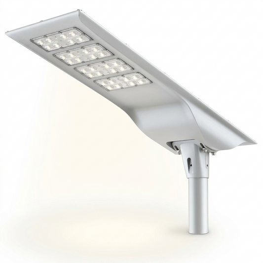 AHA LIGHTING Off-Grid Solar LED Area Light | 9,000 Lumens | 100W | 5700K | Motion Sensor | Photocell Dusk-to-Dawn