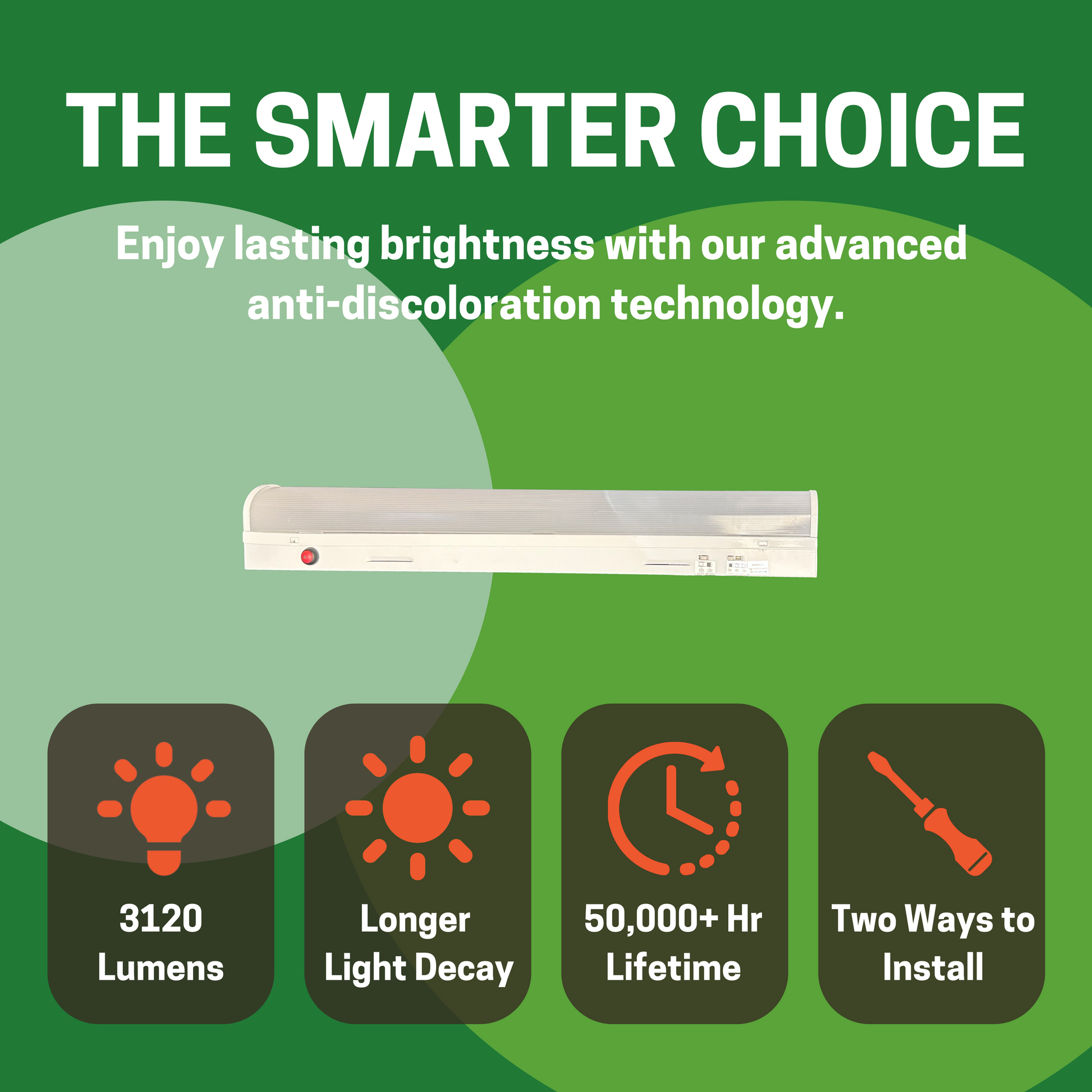 2FT SLIM LINEAR STRIP WITH EMERGENCY BATTERY BACKUP 10W FOR 90 MINS CCT AND WATTAGE TUNABLE 120-277V - AHA Lighting LED