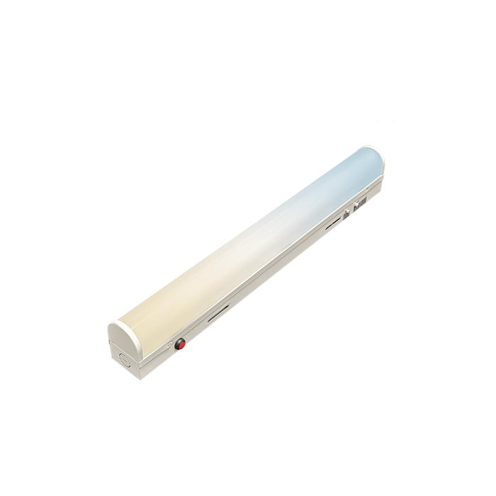 AHA LIGHTING 2ft Slim Linear Strip with Emergency Battery Backup | Up to 3,120 Lumens | 18W/24W Wattage Tunable | 3 CCT Tunable | 120-277V | White
