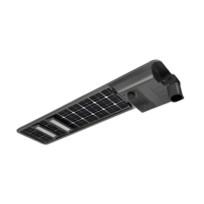 30W LED OFF-GRID SMART SOLAR POWERED AREA LIGHT, 5000K CCT, 6000LM, INTEGRATED PHOTOCELL, PIR & MICROWAVE MOTION SENSOR - AHA Lighting LED