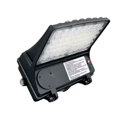 Architectural Full Cut-Off 40W Wall Pack, 5000K IP65,Emergency Battery Backup, Dust to Dawn Sensor, Outdoor Exterior Lighting, Garage, Warehouse