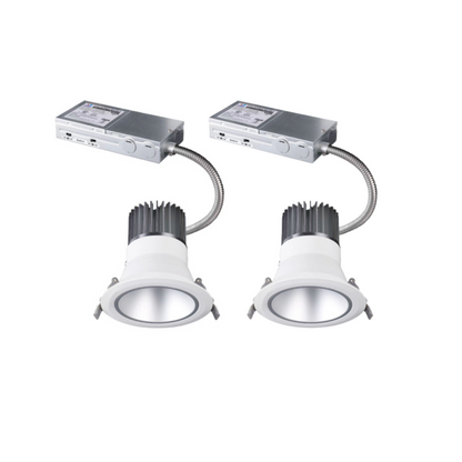 2 PACK 4" ARCHITECTURAL DOWNLIGHT UP TO 2,000LM CCT TUNABLE 3000/4000/5000K 0-10V DIMMING 100-277V J-BOX - AHA Lighting LED