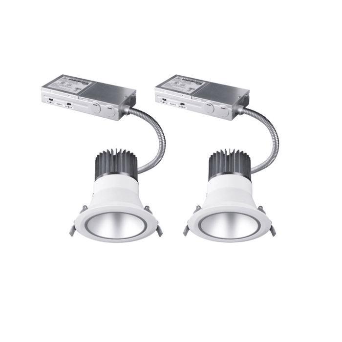 AHA LIGHTING 4" Architectural LED Downlight | Up to 2,000 Lumens | 10W/15W/20W Wattage Tunable | 3 CCT Tunable | 100-277V