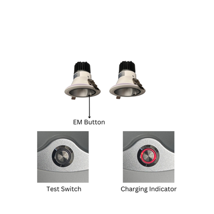 2 PACK 4" ARCHITECTURAL DOWNLIGHT WITH EMERGENCY BATTERY BACKUP 16/20/24W & 5CCT TUNABLE 0-10V DIMMING 100-277V ALL-IN-ONE J-BOX - AHA Lighting LED