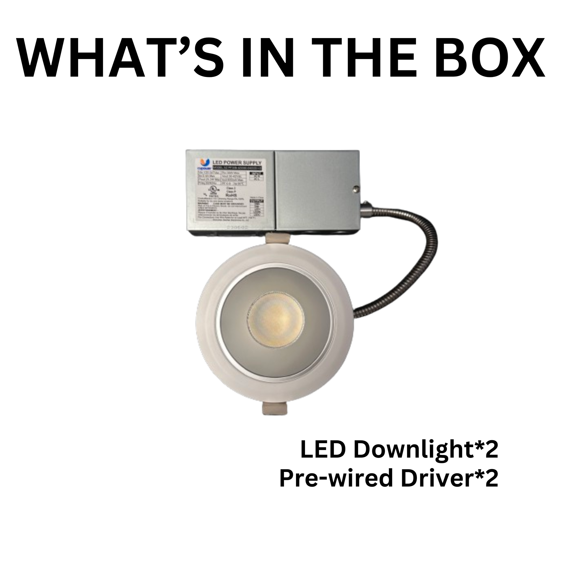 2 PACK 4" ARCHITECTURAL DOWNLIGHT UP TO 2,000LM CCT TUNABLE 3000/4000/5000K 0-10V DIMMING 100-277V J-BOX - AHA Lighting LED