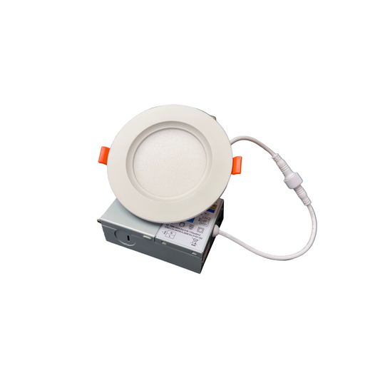 4" 9W ULTRA SLIM LED DOWNLIGHT, 3000K/4000K/5000K CCT TUNABLE, 630 LUMENS, 120-270V - AHA Lighting LED