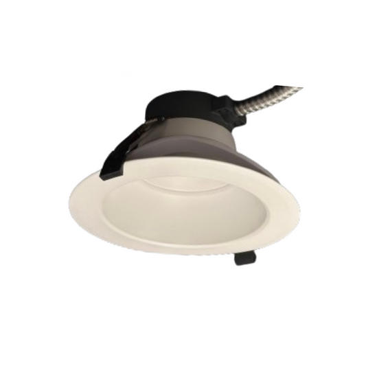 6" 16W COMMERCIAL RECESSED DOWNLIGHT WATTAGE TUNABLE 8/12/16W CCT TUNABLE 3000/4000/5000K 0-10V DIMMING 120-277V - AHA Lighting LED