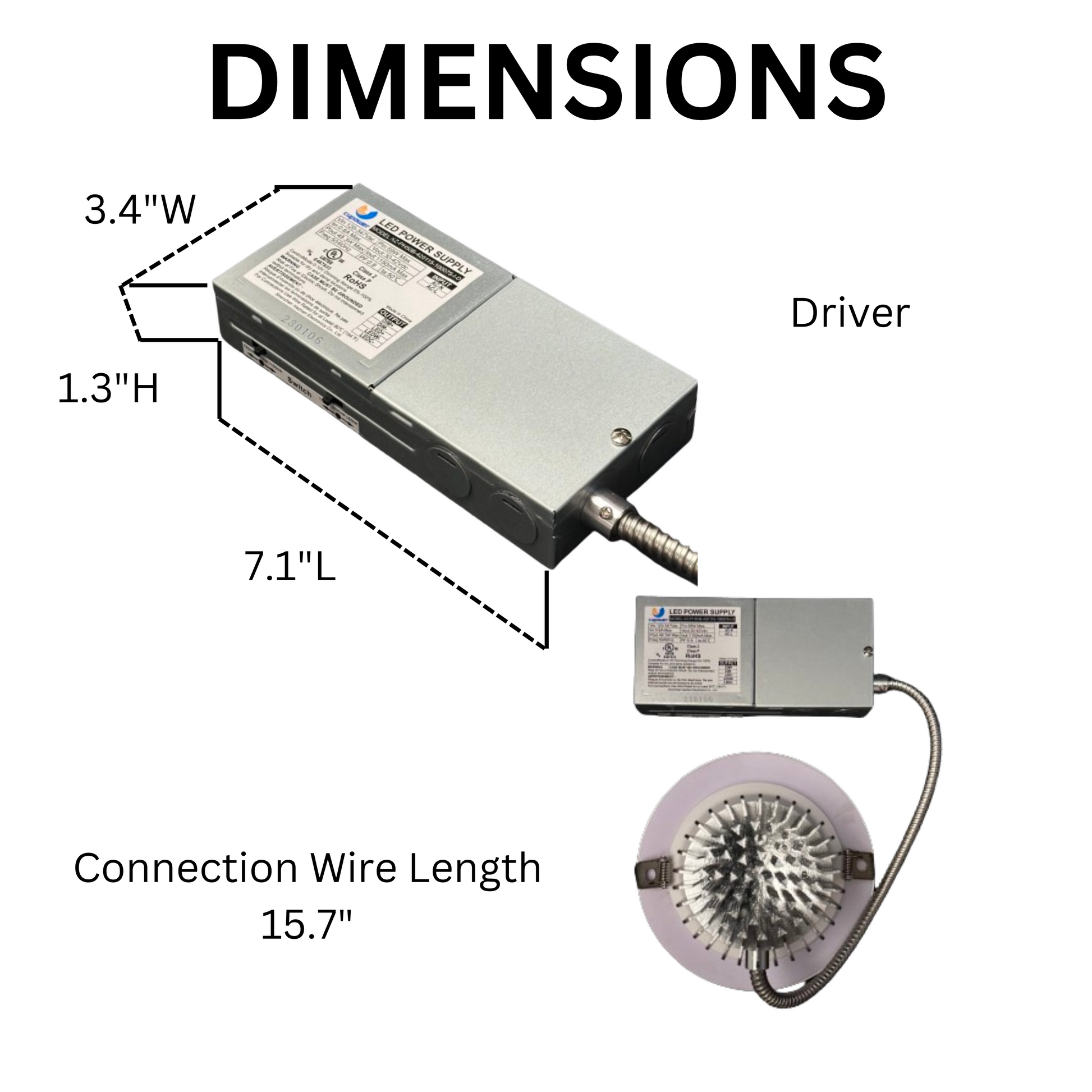 6" ARCHITECTURAL DOWNLIGHT UP TO 4,000LM CCT TUNABLE 3000/4000/5000K 0-10V DIMMING 100-277V J-BOX - AHA Lighting LED