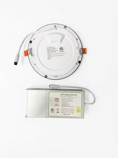 AHA LIGHTING 6" LED Slim Downlight with Emergency Battery Backup | 1000 Lumens | 12W | 5 CCT Tunable | Copper