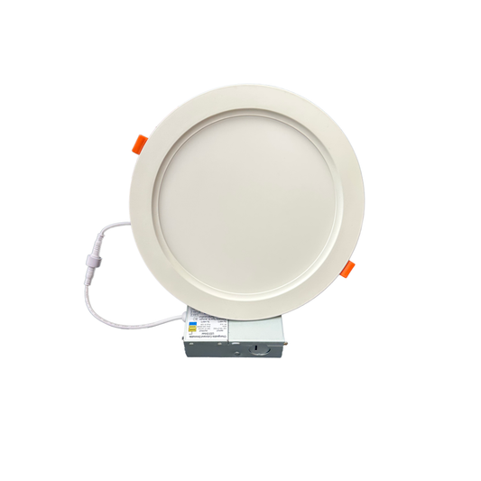 8" 18W ULTRA SLIM LED DOWNLIGHT, 3000K/4000K/5000K CCT TUNABLE, 1,300 LUMENS, 120-270V - AHA Lighting LED