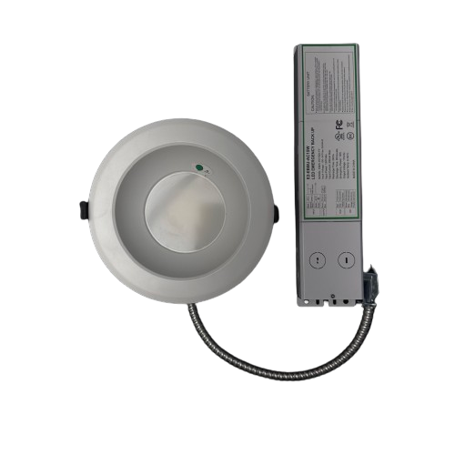 6" Architectural Downlight With Emergency Battery Backup 16/20/24W & 5CCT Tunable 0-10V Dimming 100-277V All-in-one J-box