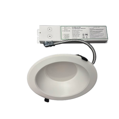 8" 22W Commercial Recessed Downlight Wattage Tunable 12/16/22W CCT Tunable 3000/4000/5000K 0-10V Dimming 120-277V