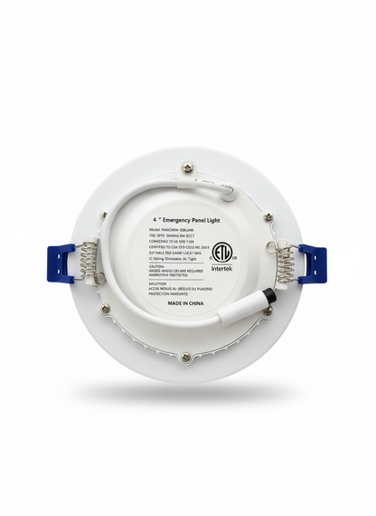AHA LIGHTING 4" 9W Dimmable LED Down Light | Retrofit LED Recessed Light | Emergency Battery Backup | Slim Canle… – Rear View
