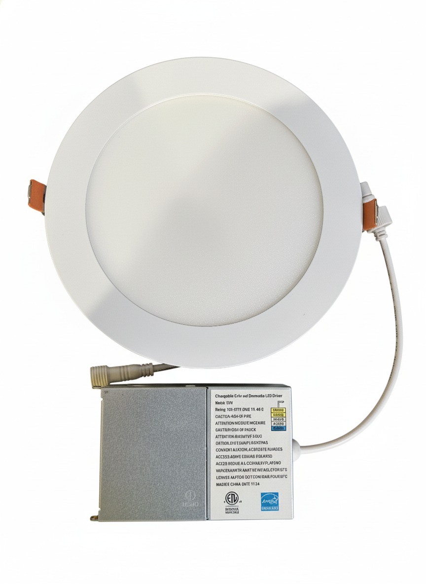 AHA LIGHTING Fire Rated 6" 16W Dimmable LED Down Light | Retrofit LED Recessed Light | Slim Canless… – Commercial LED Fixture