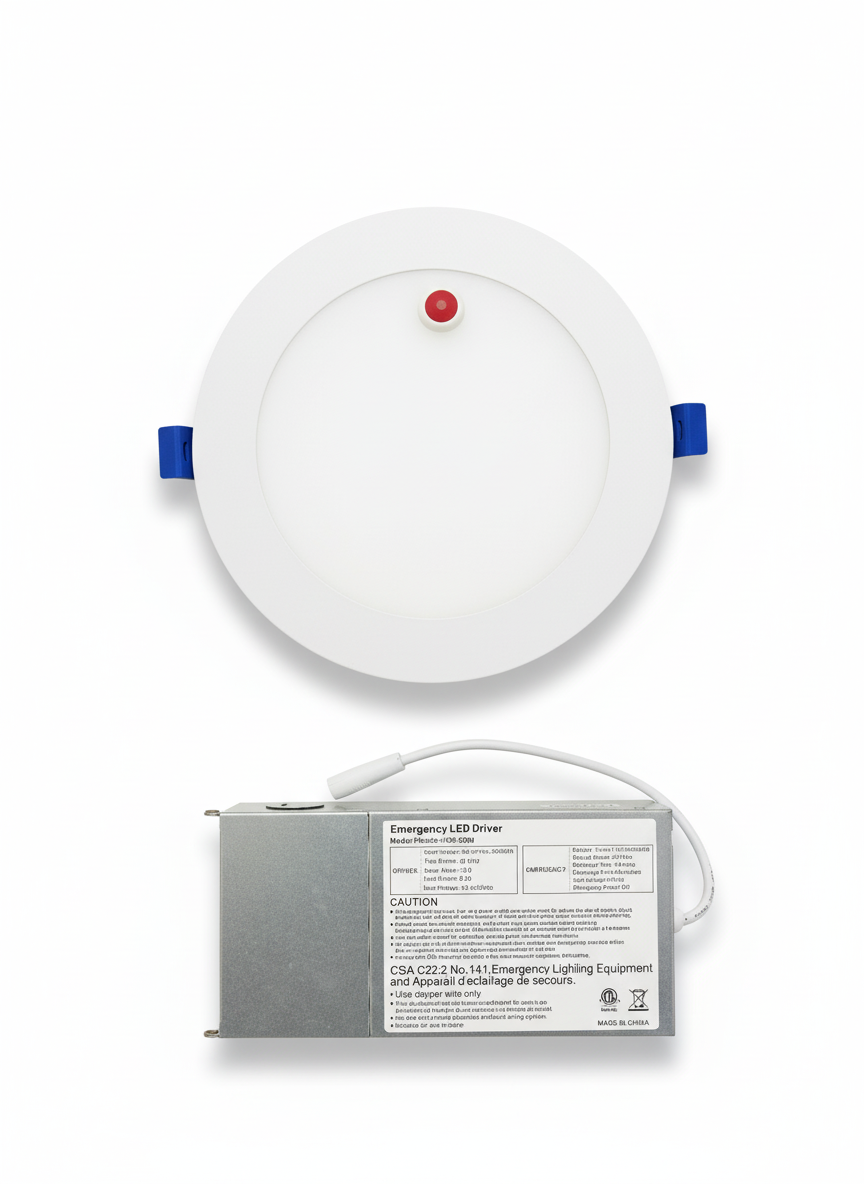 AHA LIGHTING 6" 16W Dimmable LED Down Light | Retrofit LED Recessed Light | Emergency Battery Backu… – Commercial LED Fixture