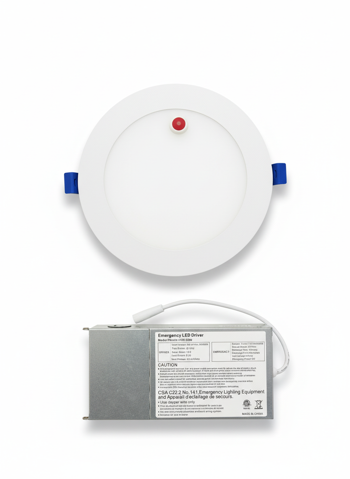 AHA LIGHTING 6" LED Slim Downlight with Emergency Battery Backup | 1,300 Lumens | 16W | 5 CCT Tunable | 100-277V