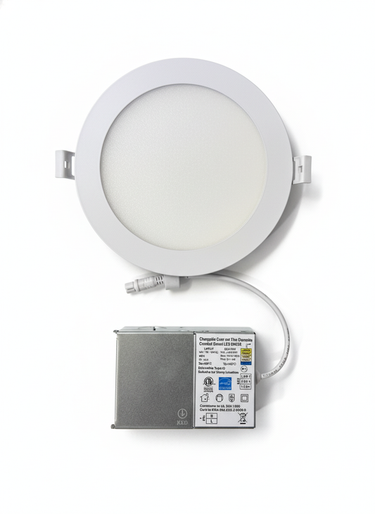 6" 16W Ultra Slim LED Downlight, 3000/4000/5000K CCT Tunable, 1,120 Lumens, 120-270V