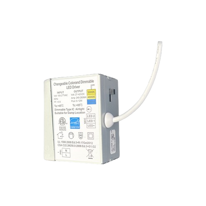 8" 18W Ultra Slim LED Downlight, 3000/4000/5000K CCT Tunable, 1,300 Lumens, 120-270V