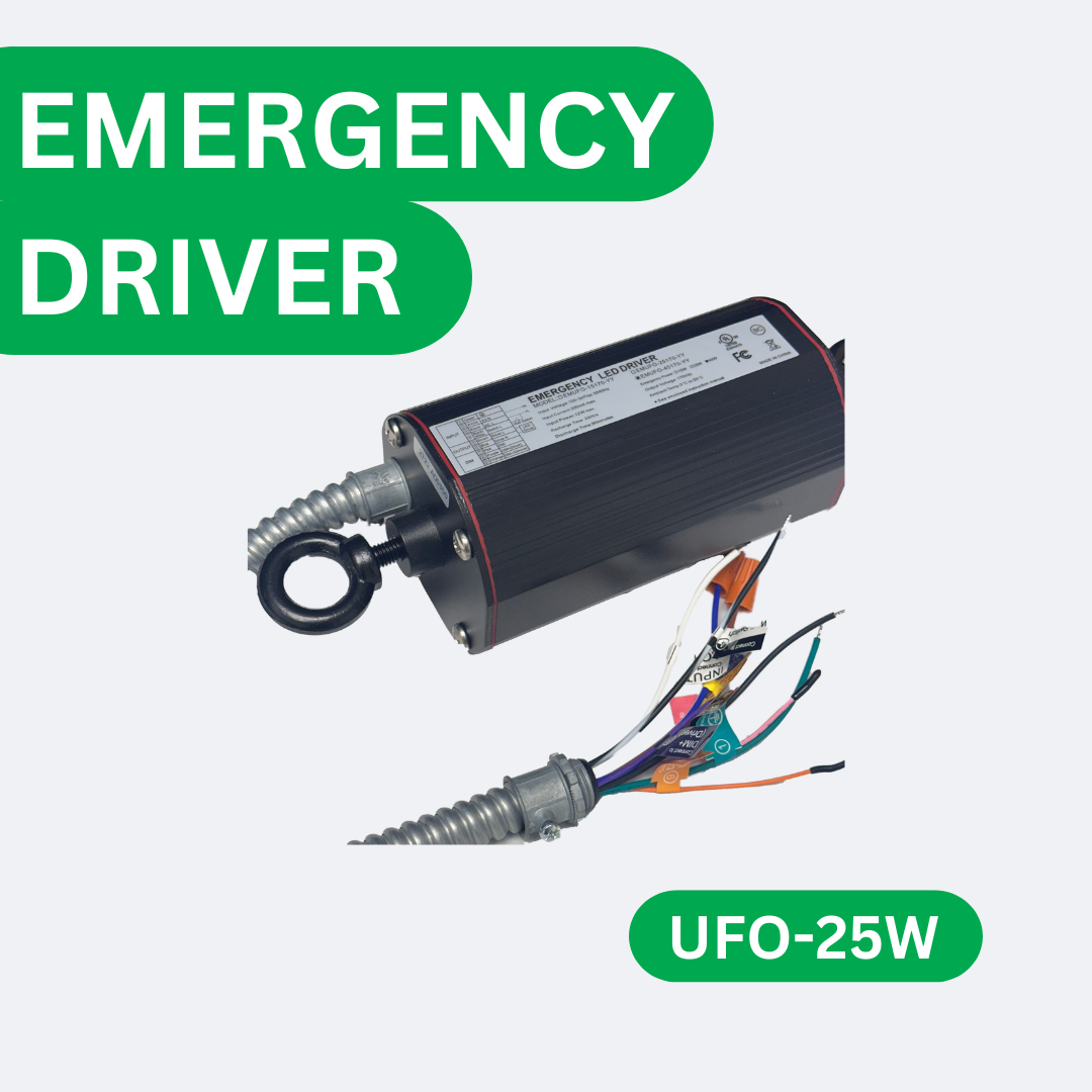 25W UFO Emergency Battery Driver – Emergency Battery Backup Feature
