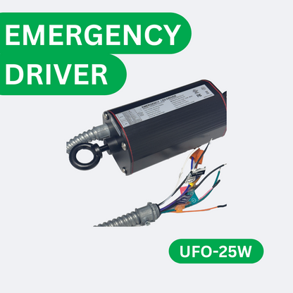 25W UFO Emergency Battery Driver – Emergency Battery Backup Feature