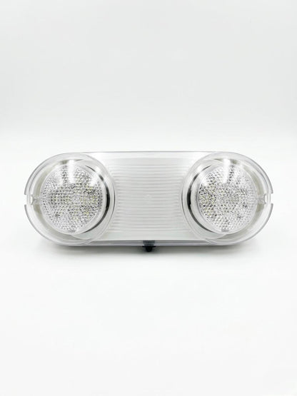 Outdoor Dual Head Emergency Sign IP65 Waterproof, Adjustable Lighting Angle – Commercial LED Fixture
