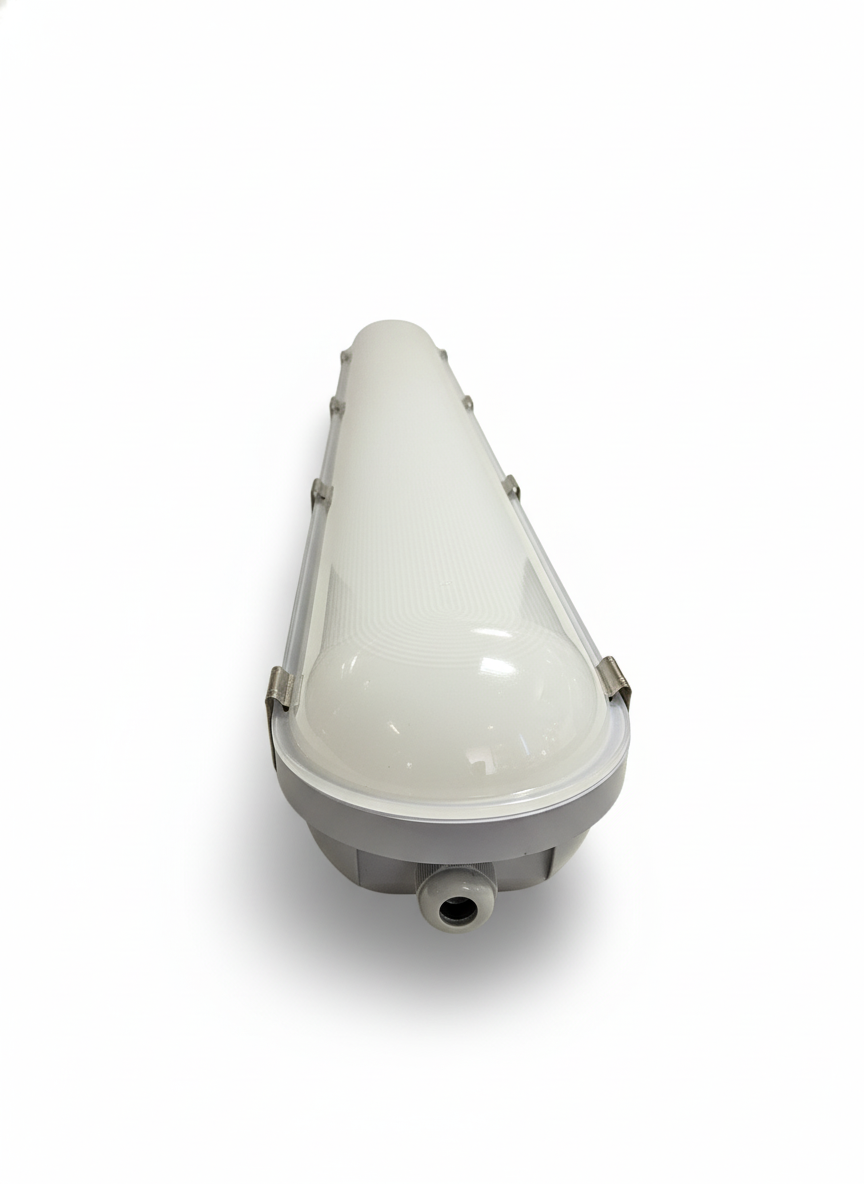 4ft LED 50W Vapor Tight Fixture w/Motion Sensor, 0-10V Dimmable, 6483 lm, 120-277V