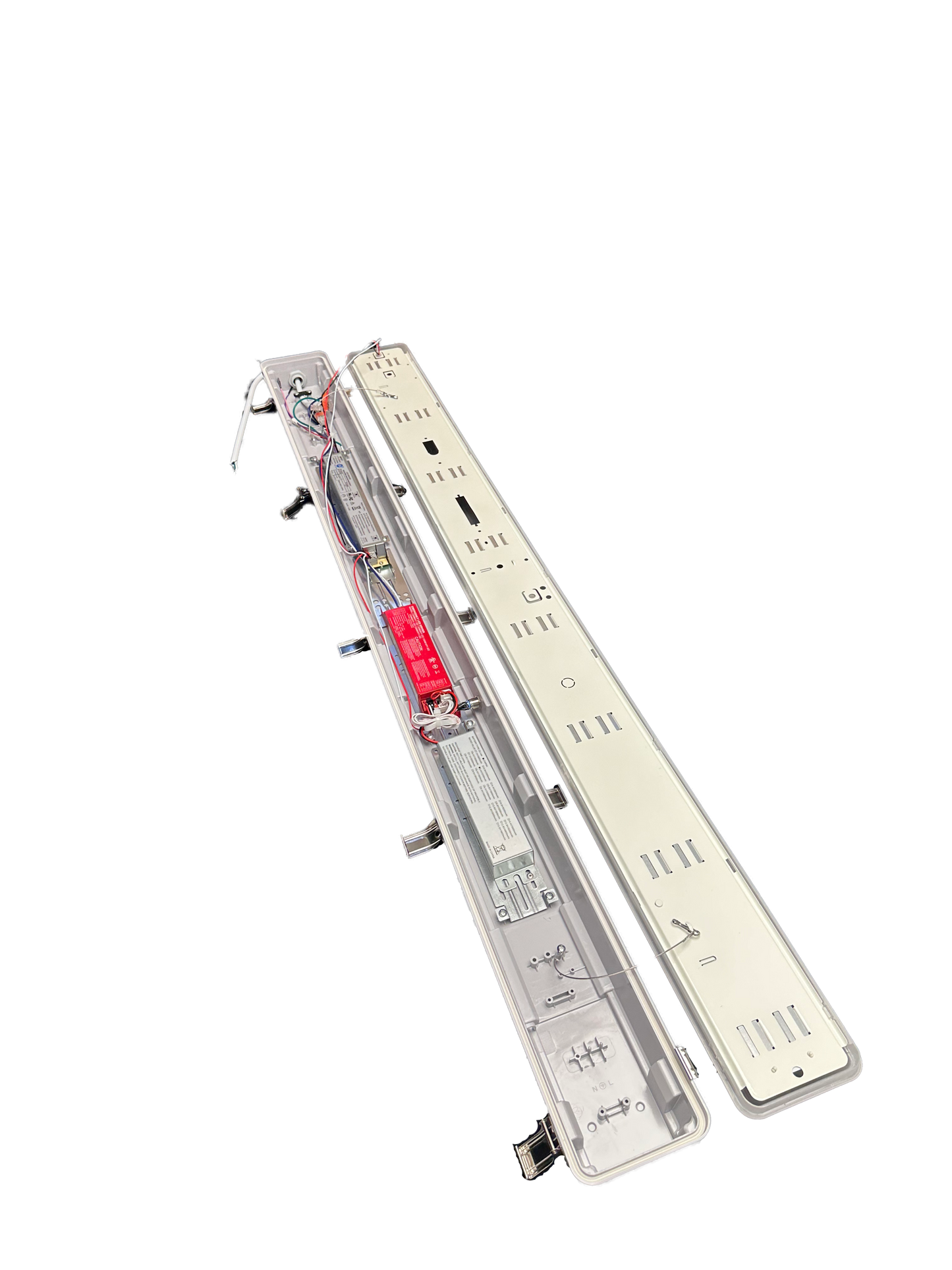 AHA LIGHTING 4FT LED Vapor Tight Light With Emergency Battery Backup | 50W Wattage Selectable | 3CCT T… – Internal Components
