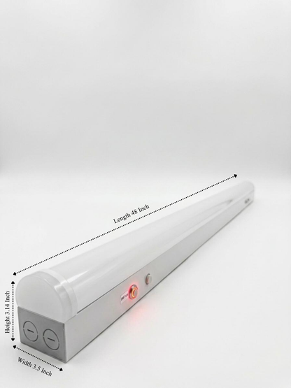 AHA LIGHTING 4ft LED Linear Shop Light | 40W Dimmable LED Light Fixture | Emergency Battery Backup 90… – LED Lighting Fixture
