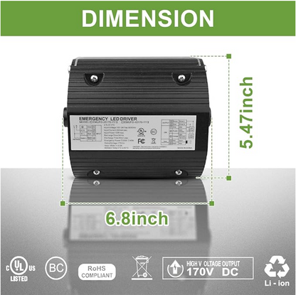 AHA LIGHTING Emergency Battery Driver | UFO High Bay | Motion Sensor Compatible | 40W