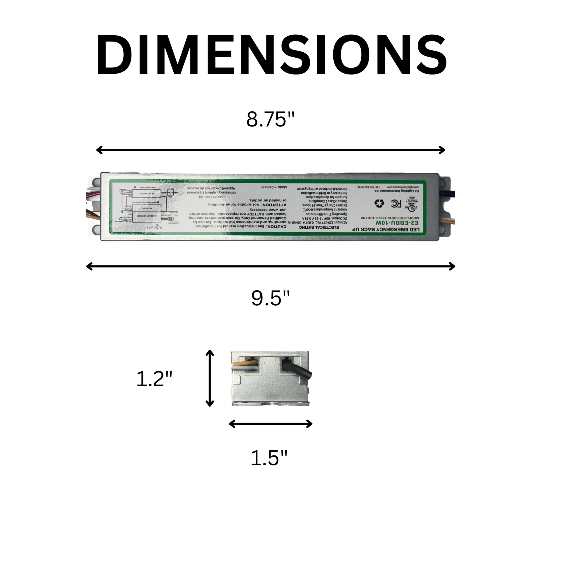 10W Emergency Battery Backup Driver - AHA Lighting LED