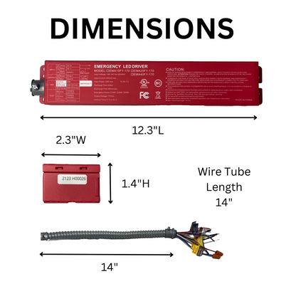 25W Emergency Battery Backup Driver - AHA Lighting LED