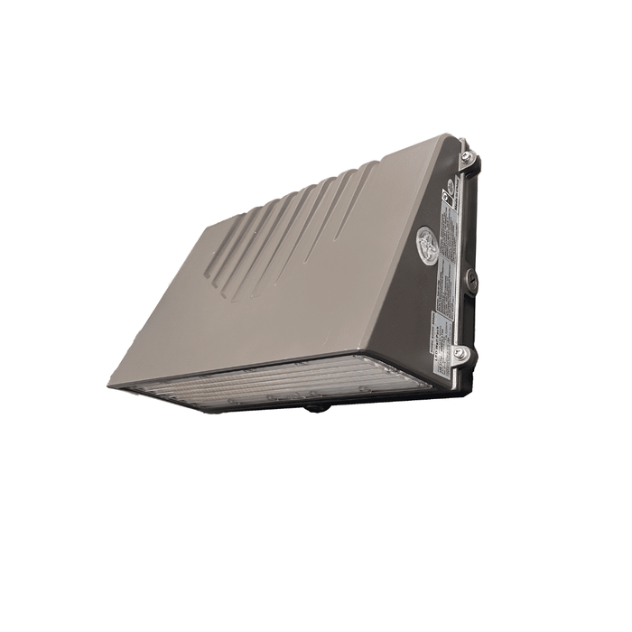 AHA LIGHTING 80W Full Cutoff LED Wall Pack | 13,600 Lumens | 3 CCT Tunable | 120-277V | Photocell Dusk-to-Dawn | Dark Bronze